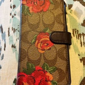 Signature Rose Coach XS Max phone case
